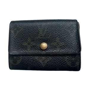 Louis Vuitton Monogram Wallet Brown LV Coin Elise Bifold Mini Wallet Compact
